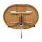 International Concepts Round 36 in Rd Top Pedestal Table, 12 in Leaf, 28.9 inH, Dining Height, Pecan, 36 W, 48 L, Wood K59-36RXT - alternate 7